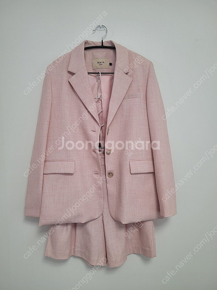 새옷같음)NAIN 아틀리에 )핑크 자켓 ,반바지 셋업--0