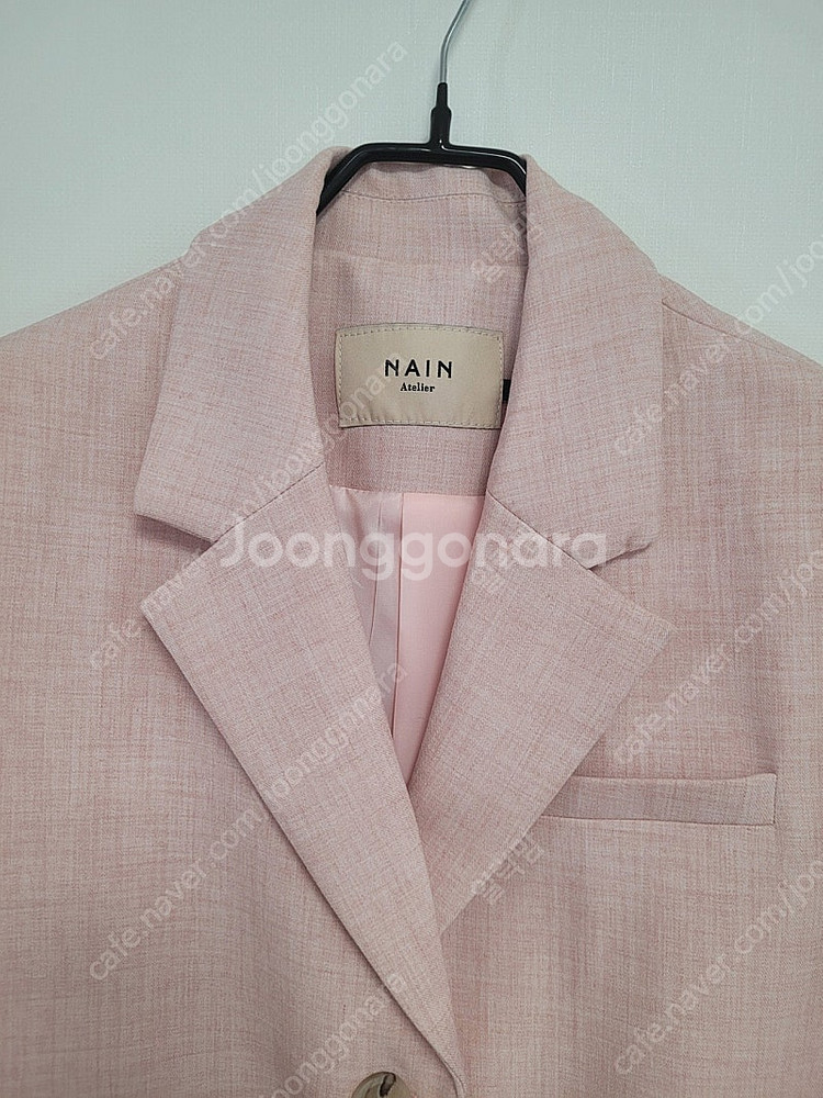 새옷같음)NAIN 아틀리에 )핑크 자켓 ,반바지 셋업--3
