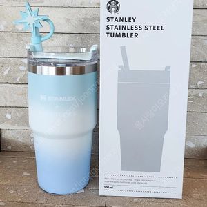 스타벅스 SS 윤슬 스탠리 켄처 텀블러 591ml 미사용 새상품 팝니다