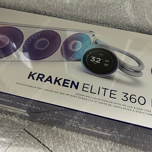 [미개봉] NZXT KRAKEN ELITE V2 360 RGB (화이트) 크라켄 엘리트 V2 Z73 LCD 수냉쿨러