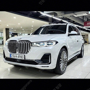 BMW X7 중고 BMW X7 중고차 흰색 2021년식 34,148km xDrive 40i 디자인 퓨어 엑셀런스 6인승 중고차시세