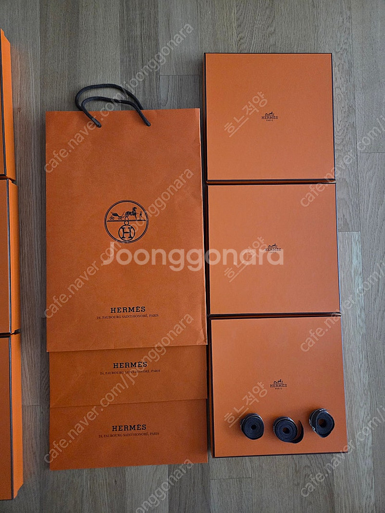 에르메스 박스 쇼핑백 리본 등 서울 직거래 가능--1