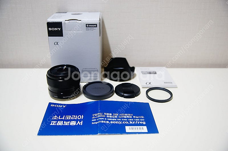 소니 카페렌즈 SEL 35mm f1.8 박스셋팝니다.--0
