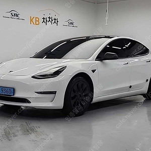 93,535 km 모델3중고 테슬라 중고차 롱 레인지 중고자동차가격 흰색