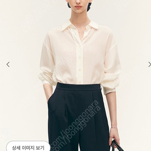 시에 sie 릴즈 리넨 루즈 셔츠 쉘크림