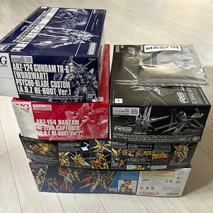 Hg 제우스 실루엣, rg 아카츠키, 시라누이파츠, hg 운드워트 사이코블레이드, 바잠리지온(빨강) 팝니다