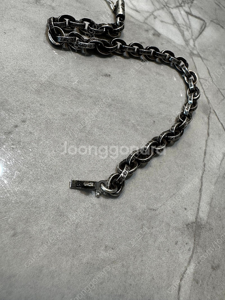 [새상품] 크롬하츠 페이퍼 체인 팔찌 7인치 (18cm)--2