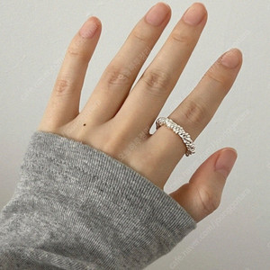실버 925 꼬임반지