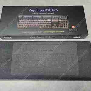 키크론 K10 PRO RGB 풀배열 (저소음 바나나축) + 더블샷 이중사출 PBT KSA 키캡 세트
