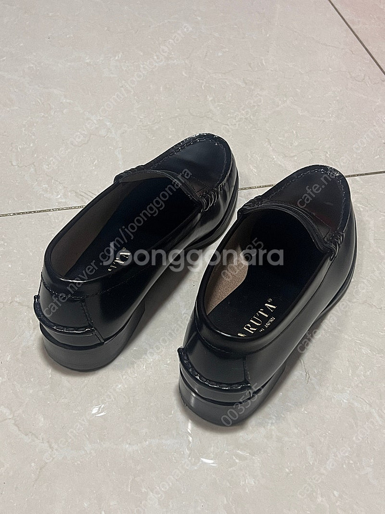 하루타 소가죽 페니로퍼 HS-304_BLACK--2