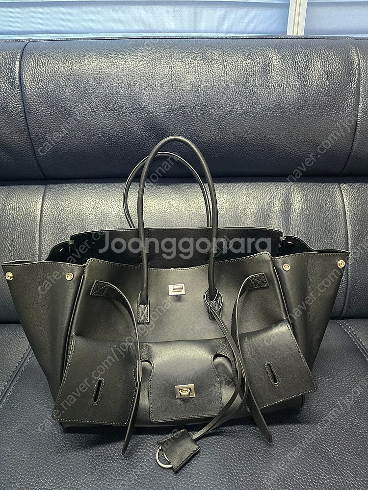 은장 벨에어백 스타일 가방 라지사이즈--6