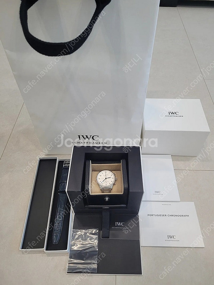 IWC 포르투기저 블루핸즈 41mm--4