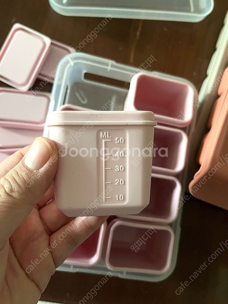 이유식큐브틀 퍼기6구 4개, 주니8구 1개--3