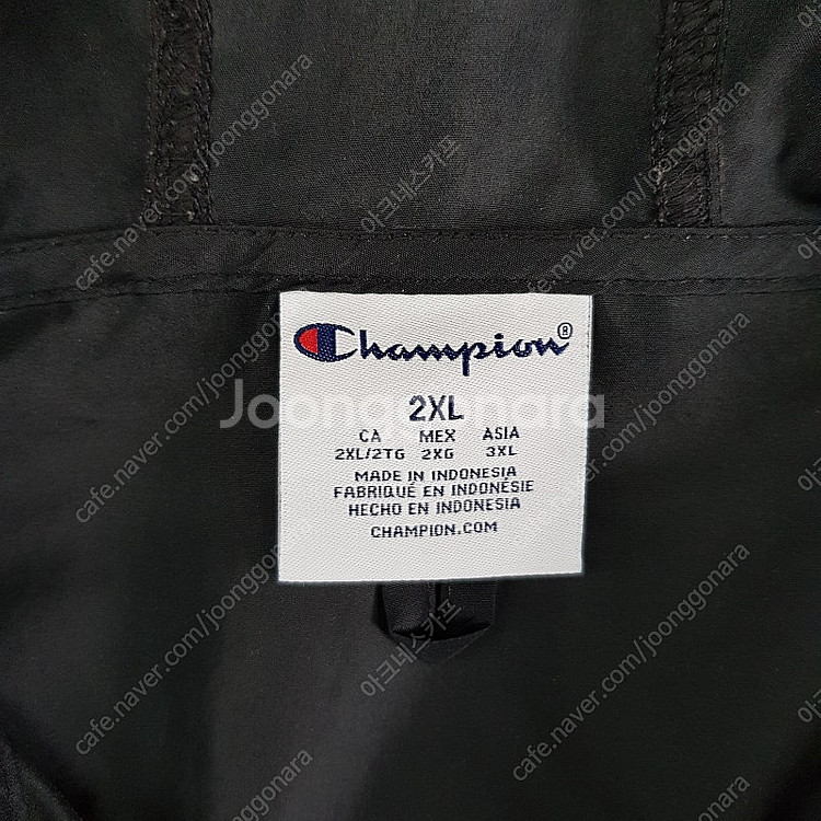 챔피언 오버사이즈 후드 바람막이 2XL 사이즈--2