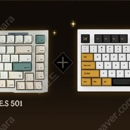 로드나인 1주년 한정판 200세트 Thinkway 토체S 501 풀 알루미늄 키보드 + 키캡세트