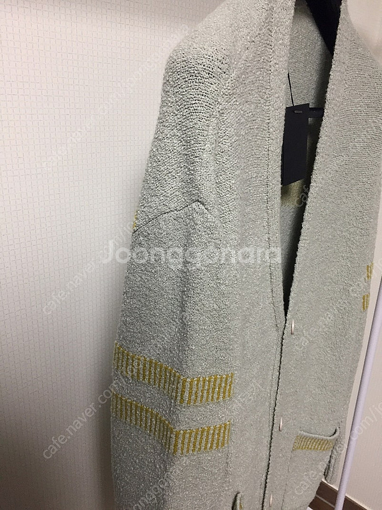 <새상품> 시스템옴므 루즈핏 롱 가디건 라이트그레이컬러...--3