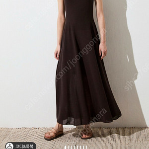 더캐시미어 홀가먼트 니트 드레스 55 다크브라운(가격확내림)