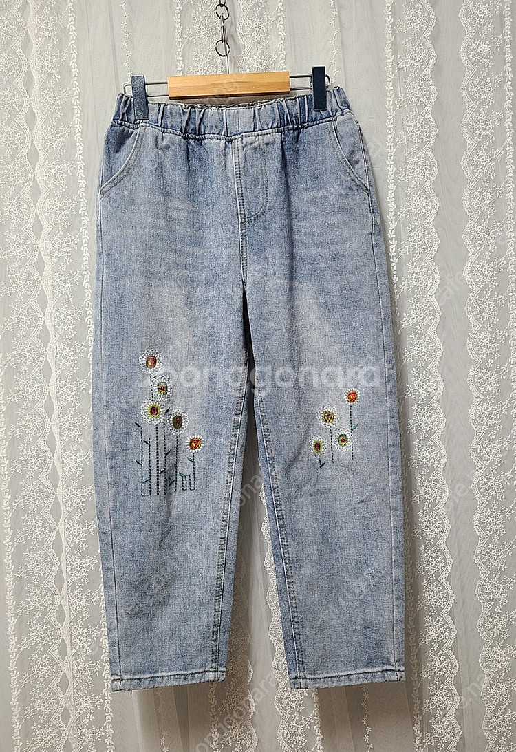 꽃송이 청바지 XL(M~L).메종블랑쉬--0
