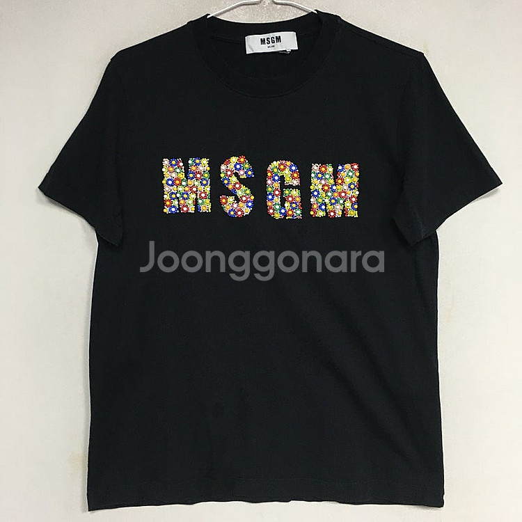 MSGM 엠에스지엠 플로랄 보석 반팔 티셔츠 S / 랑...--0