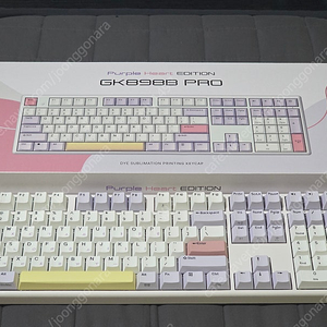 GK898B PRO 염료승화 8K 무접점 래피드트리거 퍼플하트, 35g