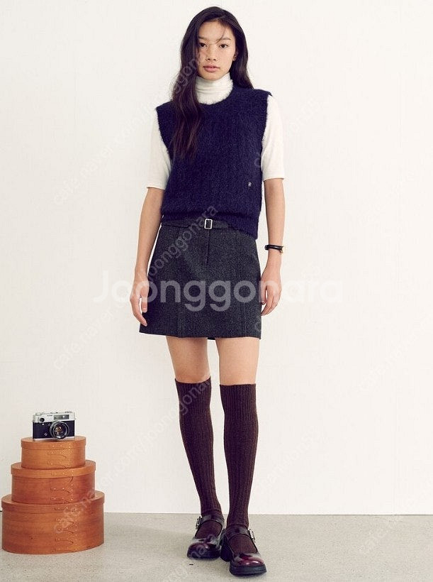 구호 플러스 kuho plus 스커트 24fw, 데님 ...--1