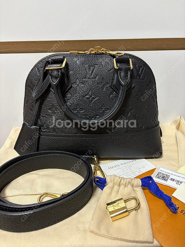 루이비통 네오알마BB 앙프렝뜨 블랙 백화점구매 풀구성 ...--0