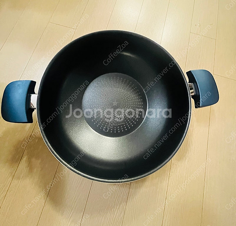 해피콜 클래식 다이아몬드 블루 파티웍 + 뚜껑 + 찜기...--3