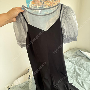 반팔블라우스 뷔스티에원피스 세트 하객룩원피스