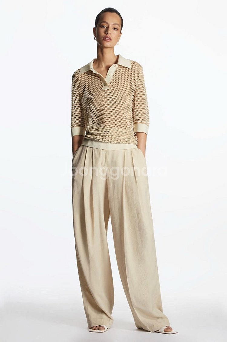 COS 코스 오픈카라 짜임 니트 S / 랑방 마인 오브제 타임 럭키슈에뜨 산드로 마쥬 오르 시에 시스템--1