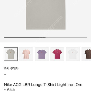 나이키 acg 렁스 티셔츠 아이언 오어