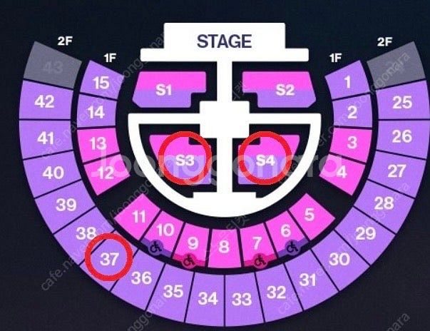 7/4 7/5 7/6 라이즈 콘서트 스탠딩석 S3구역 ...--0