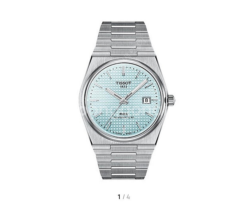 (새상품 )정품 티쏘 prx 40m 아이스 블루--1