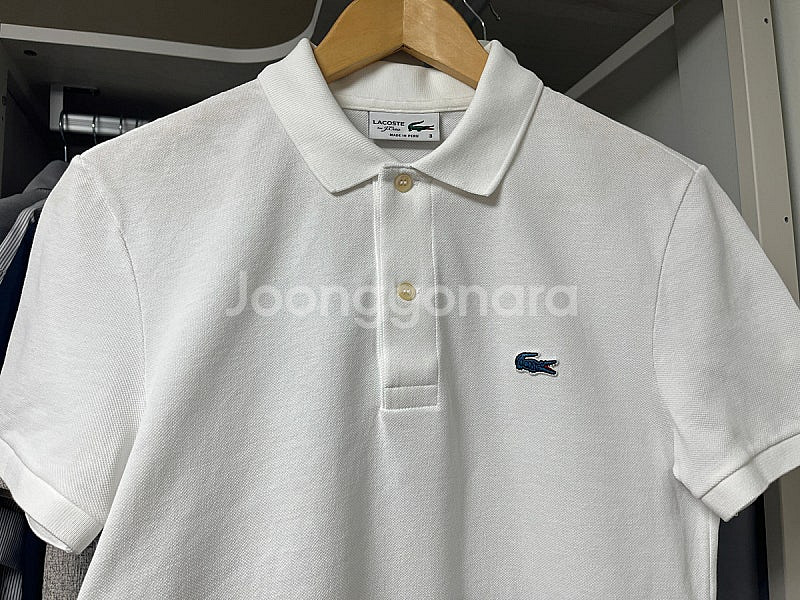 라코스테 피케 반팔 폴로셔츠 제이크루 에디션 (화이트)--0
