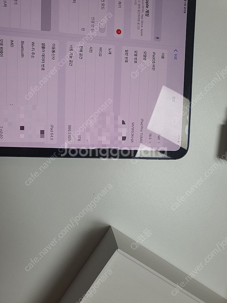 2025 아이패드 프로 11 인치 m4 셀룰러 1Tb ...--2
