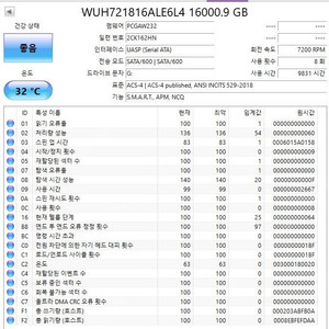 wd 16tb hc550 중고 팝니다.