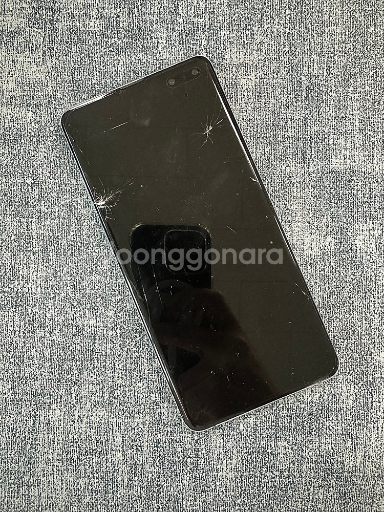 갤럭시S10 5G 256기가 블랙색상 액정파손 기능정상...--5