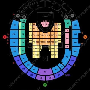 블랙핑크 콘서트 7/6막콘 e8구역 2연석 판매합니다