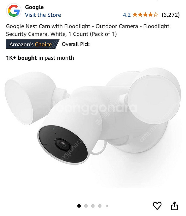 구글 네스트 홈 카메라 캠 CCTV (인도어&아웃도어)...--1