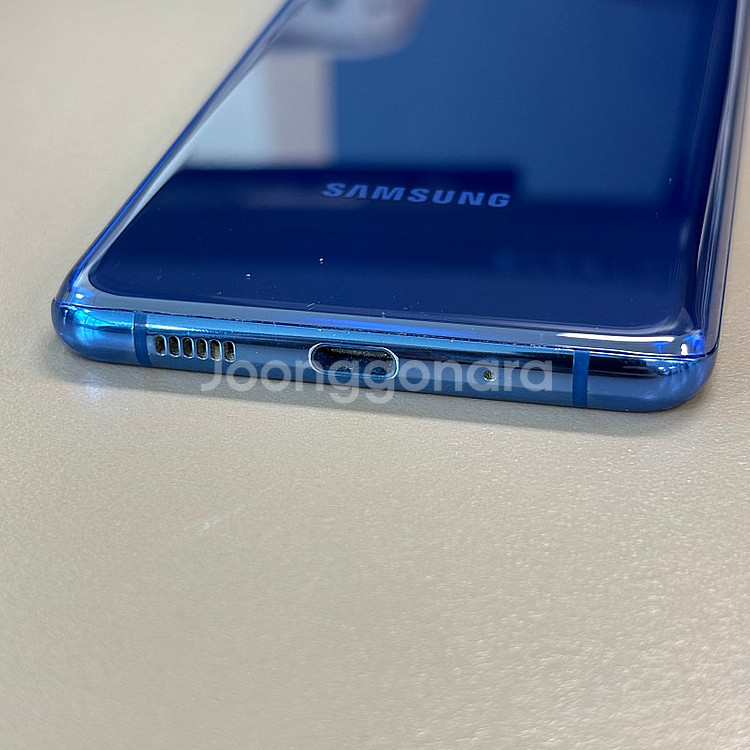 갤럭시S20플러스 블루색상 256용량 미파손 가성비 꿀매물 서브용 게임용 업무용 추천 15만 판매합니다--5