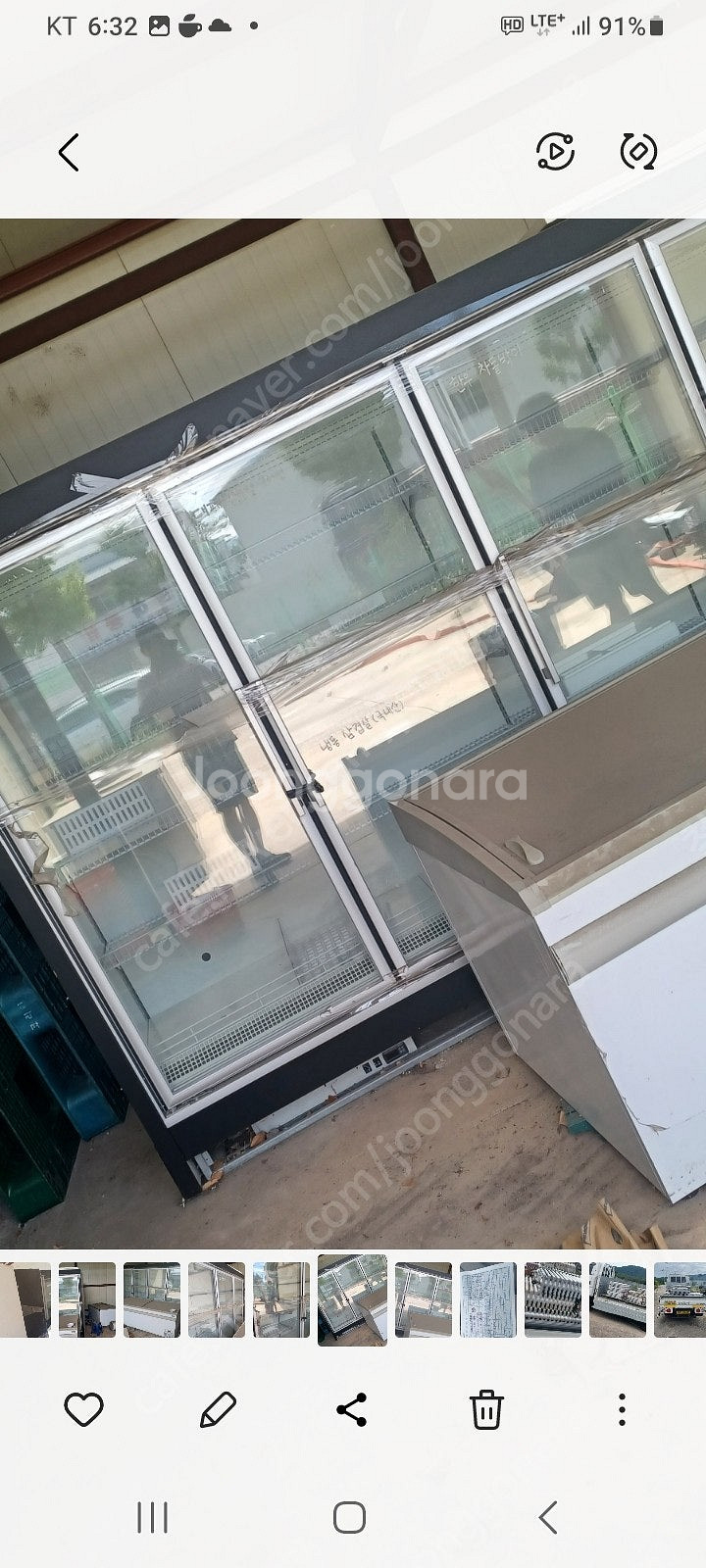 쇼케이스 업소용 냉장고 식육점 냉장쇼케이스 중고 3개--0
