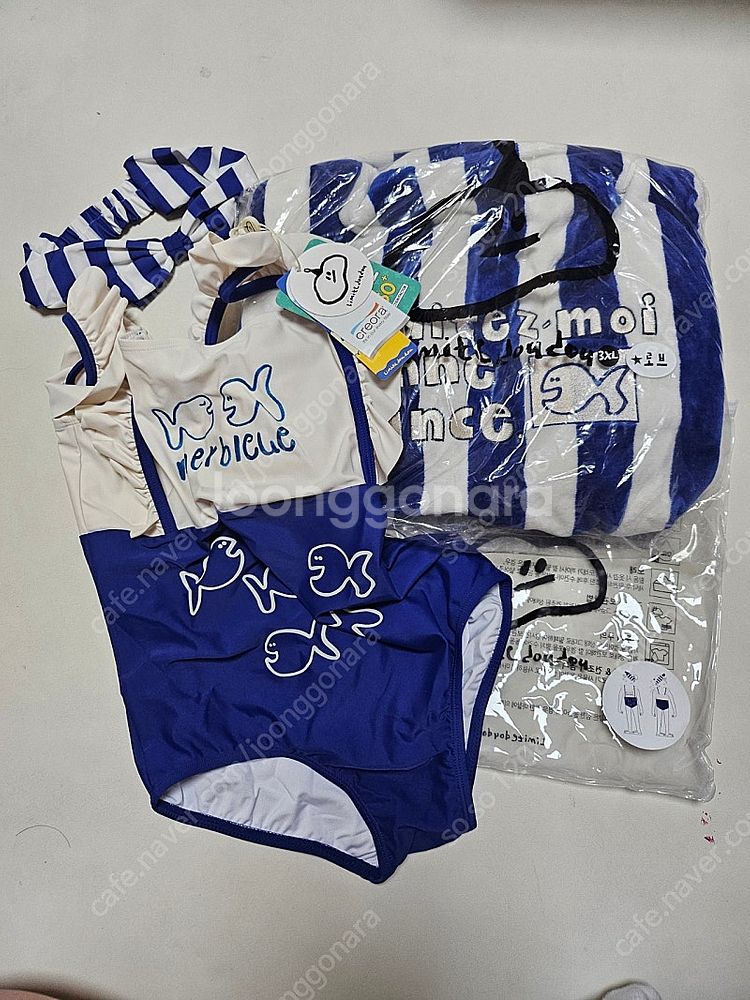 리미떼두두 24SS 물고기 수영복(3XL)&로브(3XL...--0