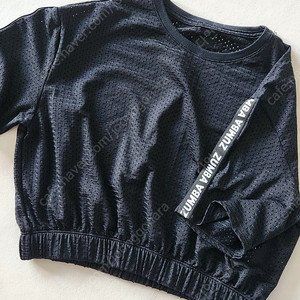 줌바 메쉬 크롭 티