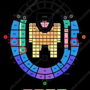 [ 7/6 블랙핑크 콘서트 S석 3층 지정석 E9구역 2연석 4연석 양도 ]
