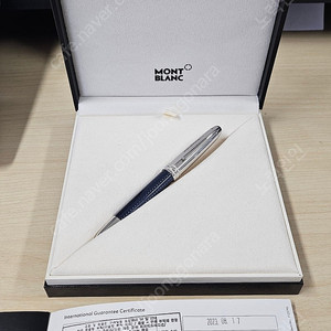 몽블랑 솔리테어 두에 블루아워 F닙 만년필