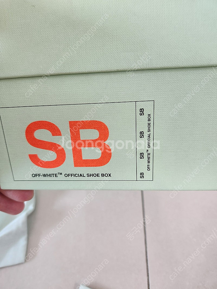 오프화이트X버질 아블로 콜라보/265mm로우탑스니커즈--9