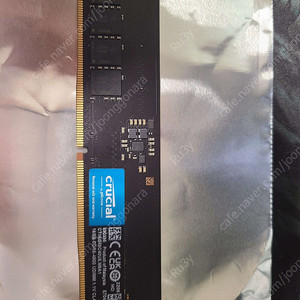 마이크론 데스크탑 ddr5 4800hz 16기가 흑금치 1장 팝니다.