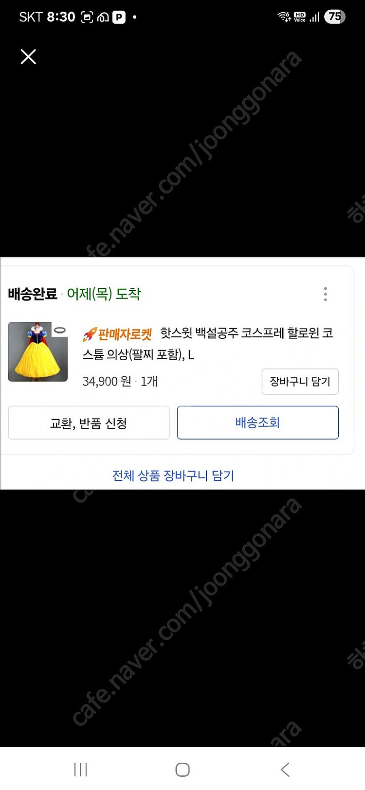 백설공주 코스튬 L사이즈 새상품--1