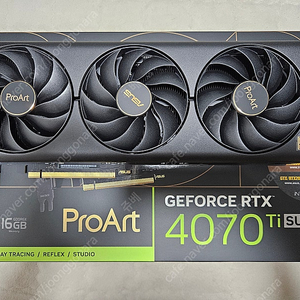 ASUS ProArt GeForce RTX 4070 Ti SUPER O16G OC 팝니다.