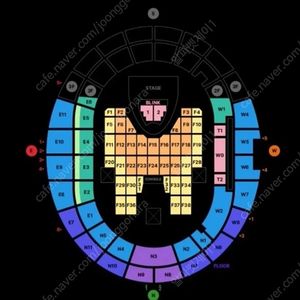 블랙핑크 콘서트 플로어,2층,3층 토/일 1-4 연석 양도합니다.