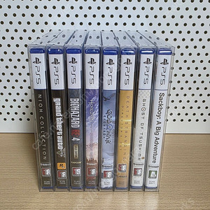 미개봉 새제품 PS5 게임타이틀 8종(프로텍터 케이스 포함) 팝니다.